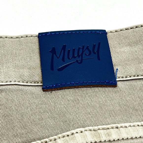 Mugsy Bucks Straight Leg Gray Jeans 38x32 Denim Wash Stretch Casual - Picture 7 of 10